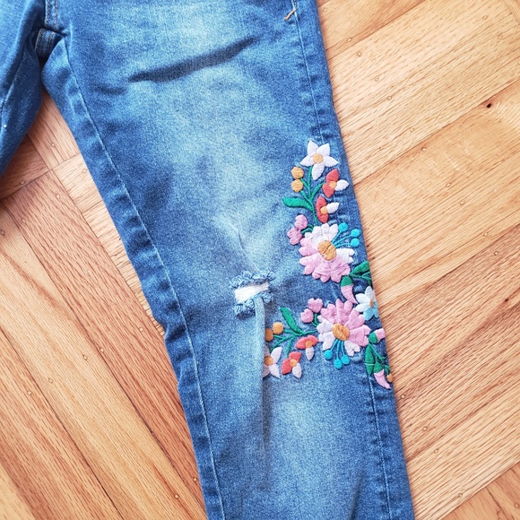 Anthropologie Pilcro embroidered floral jeans - Picture 6 of 8